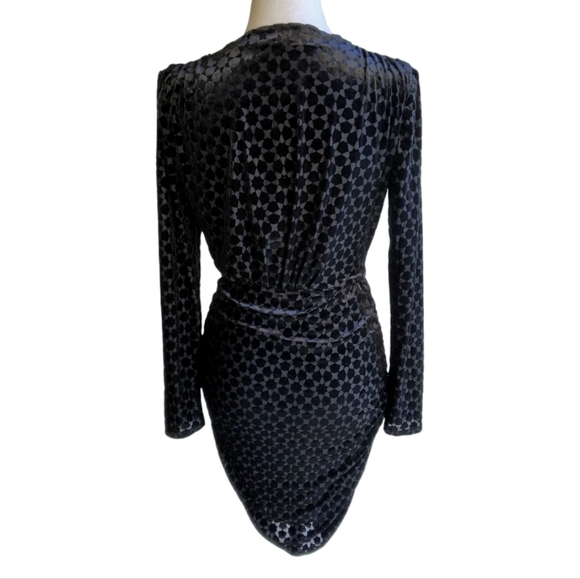 Bailey 44 Agnes Faux Wrap style Mini Dress Black Size Small - Picture 7 of 9